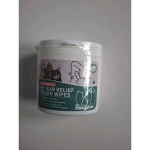 ANTONDOLL Pet Ear Relief Finger Wipes for dogs & cats 50 pcs.
